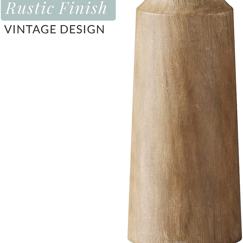 Solid Wood Boho Candlestick Table Decoration Candle Holder 3 sizes